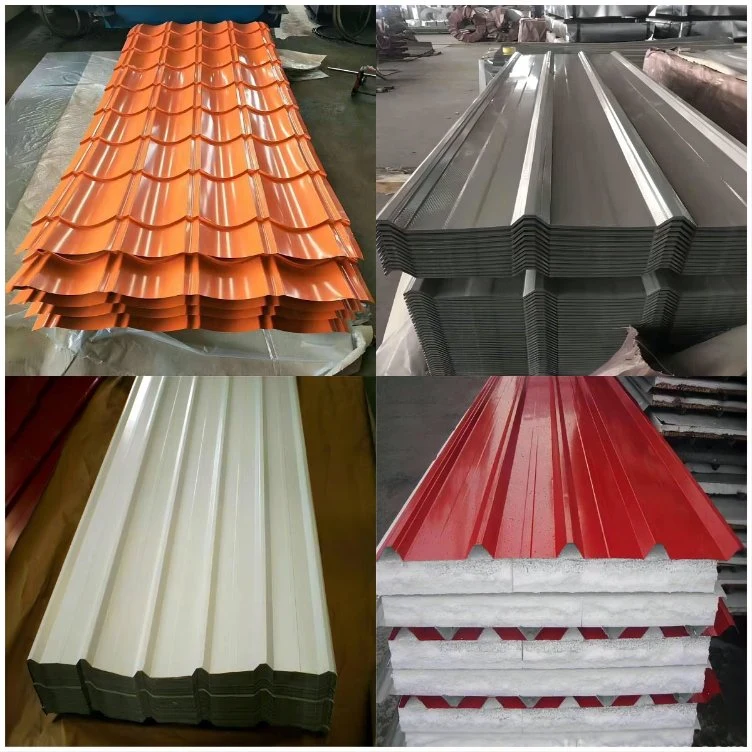 Prepainted Ss400 A36 St37 St52 1045 1080 Gi Steel Coil PPGI PPGL Color Coated Galvanized Corrugated Metal Roofing Sheet