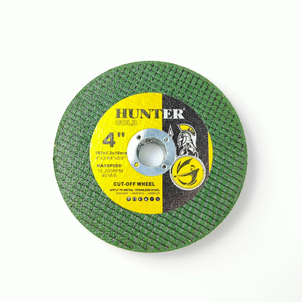 107X1.2X16mm 4in1 Super Thin Cutting off Wheel for Abrasive Angle Tools, Gold Hunter, 4